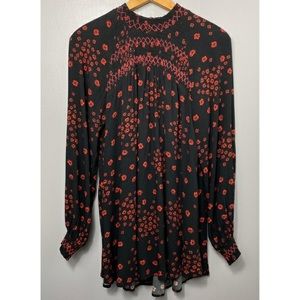 Free people flowers in her hair tunic